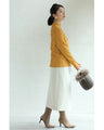 Carved Flower Super Stretch Long Sleeve Top