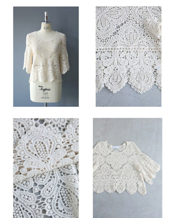 Cool layered crochet top