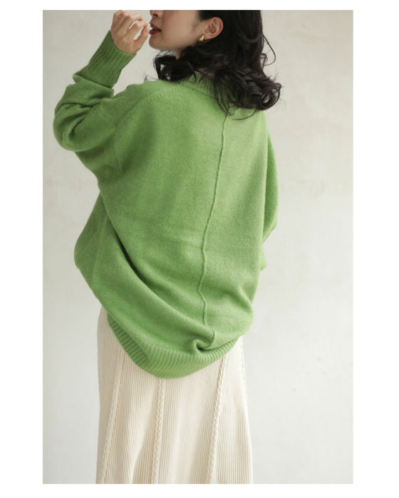 触ればやみつき ふわもち長袖ニット