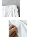 Stain-resistant colored tuck pants