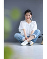 Shell lace top that hides your upper arms