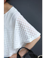 Shell lace top that hides your upper arms