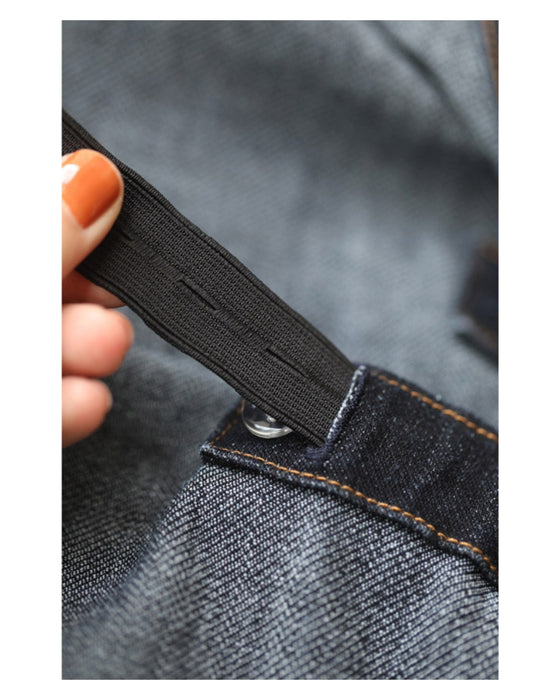 16通り着回して楽しむ 上品デニムサロペットワンピース