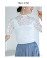T-shirt graduation declaration Paisley lace inner top