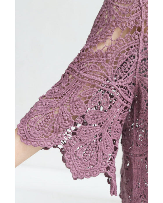 Cool layered crochet top