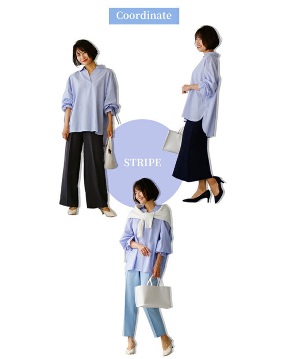 A crinkled sleeve shirt that looks casual without the need for technique
