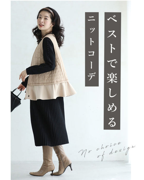 Cinderella vest that doesn't hide the cuteness of the knit