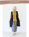 <3 colors available> Coordination set with sheer and unique pattern fabrics