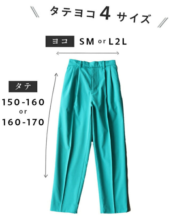 Stain-resistant colored tuck pants