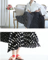 大人が穿けるドットスカート