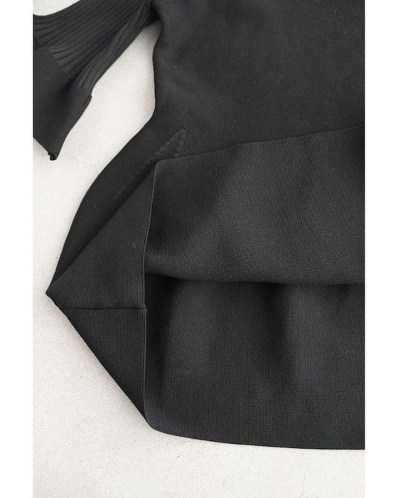 ふんわり立体感 つぼみニット