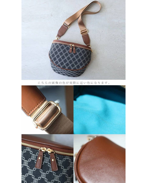 大人が上品に持てる 大容量 ボディバッグ