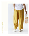 Two types of lace for a stylish colored linen pants