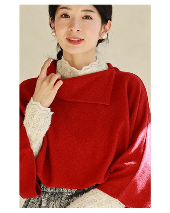 インナーに重ねる 七分丈ニットソー