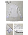 Optical illusion shadow line knit