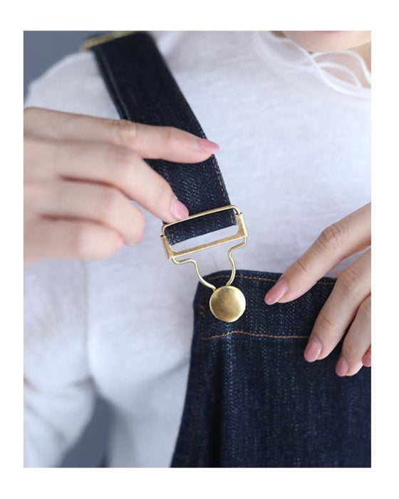 16通り着回して楽しむ 上品デニムサロペットワンピース