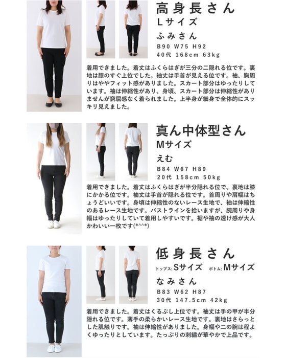 【アウトレット返品交換不可】軽やかなドットと花のシアーベールミディアムワンピース