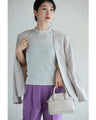 A stretchy cut-and-sew top with a subtle sparkle