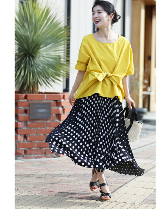大人が穿けるドットスカート