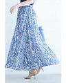 (Petticoat included) A cool and refreshing long skirt with an animal print