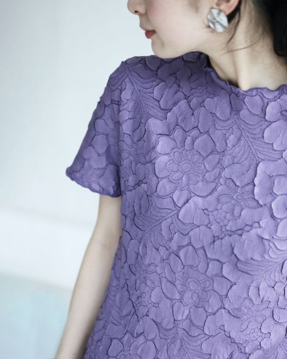 彫刻花トップス