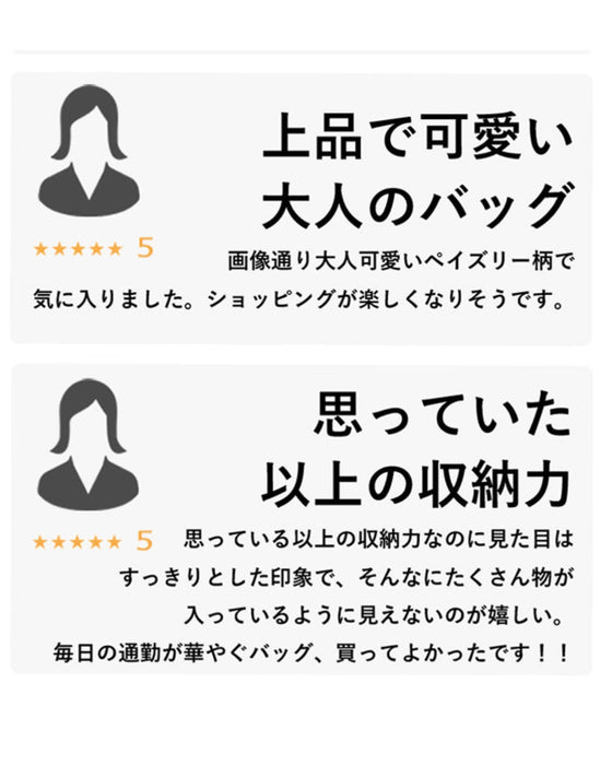 1泊2日限定 大容量 ペイズリー柄 サブバッグ 鞄