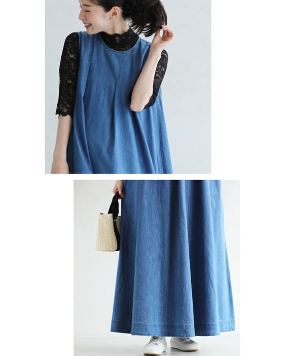 A dress that covers the chest area for slim people