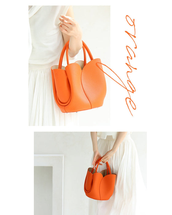 Blooming Tulip Bag with Pouch and Strap