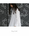 [SANPO LUSSO] Elegant draped shirt
