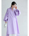 Lily flower peonies long shirt that makes your neck look longer