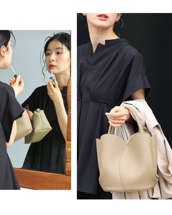 Blooming Tulip Bag with Pouch and Strap