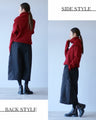 A new style of knitwear: knit top with snood