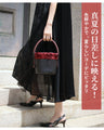 Original Basket bag with elegant roses