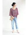 Cool layered crochet top
