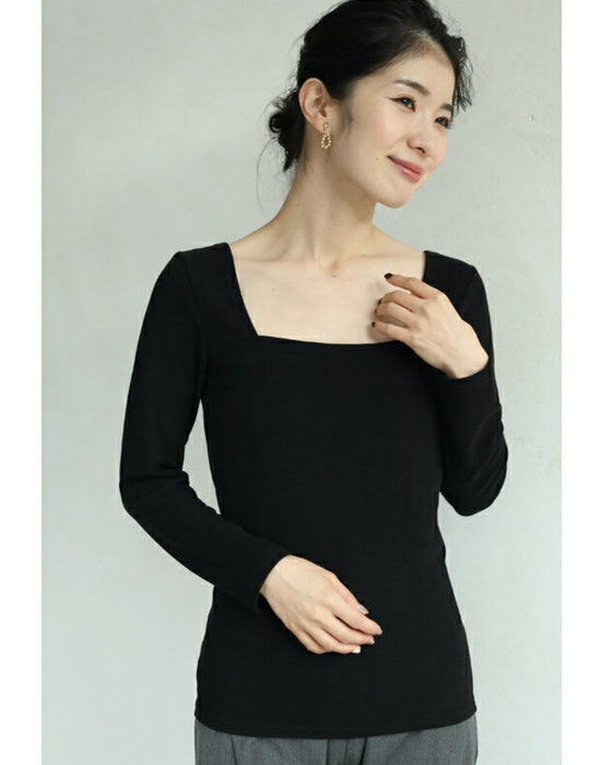 【セール商品返品交換不可】首が開いた服に対応。服から見せないインナートップス