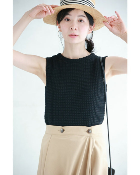 Summer knit short cut and sew top