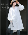 Lily flower peonies long shirt that makes your neck look longer