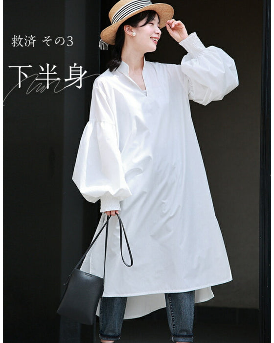 Lily flower peonies long shirt that makes your neck look longer