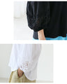 Lace puff sleeve top