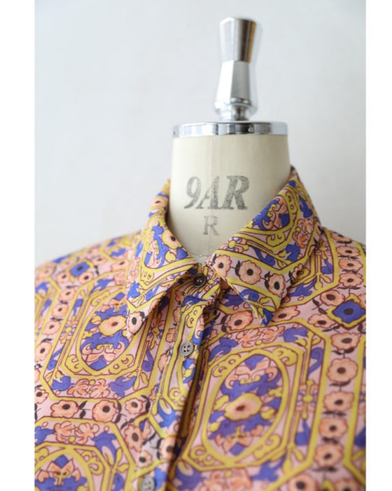 アールヌーヴォーな風が吹くプリーツワンピース