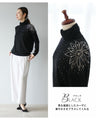 Sparkling jeweled turtleneck