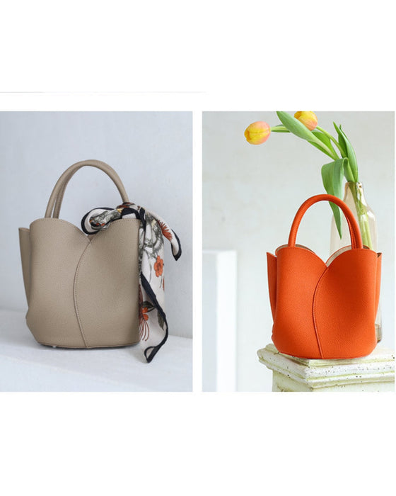 Blooming Tulip Bag with Pouch and Strap