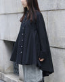 [SANPO LUSSO] Elegant draped shirt
