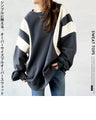 A simple yet striking oversized pullover sweatshirt
