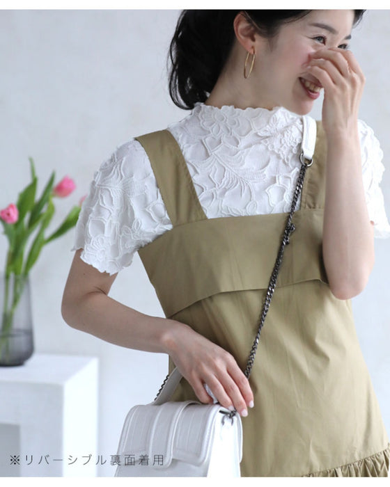 彫刻花トップス