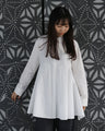 [SANPO LUSSO] Elegant draped shirt