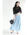 T-shirt graduation declaration 5/8 sleeve lace inner