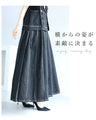 Front and back 2-way denim overalls