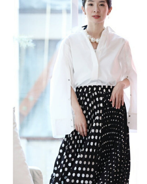 大人が穿けるドットスカート