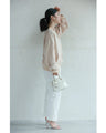 A sweatshirt top with bubble pearls that bubble up like bubbles